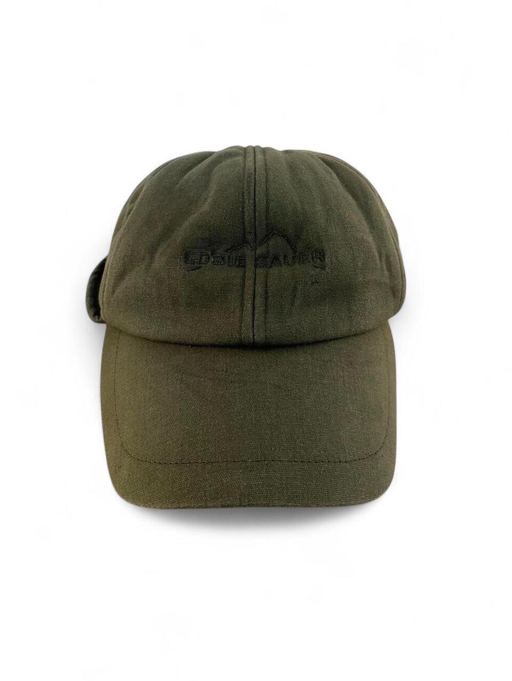 Eddie Bauer Men’s Green Solid Ear Flap Sherpa Lined Baseball Cap Hat M